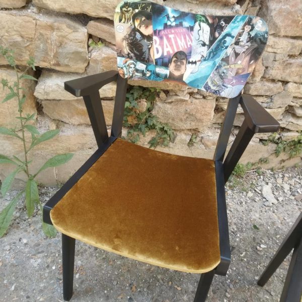 fauteuil batman 1 bd résine velours chambre
