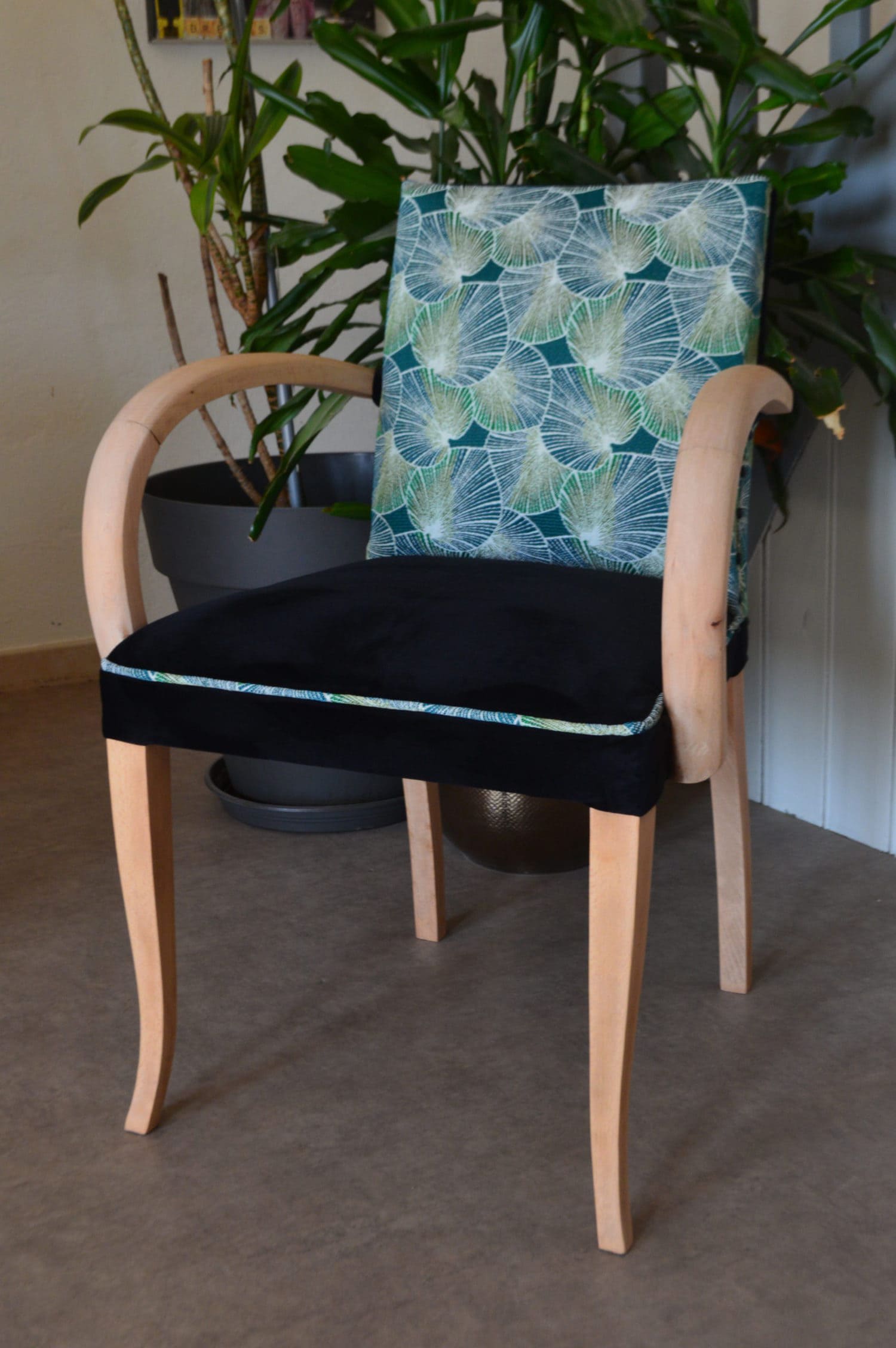 face bridge réfection feuille velours jacquard bois