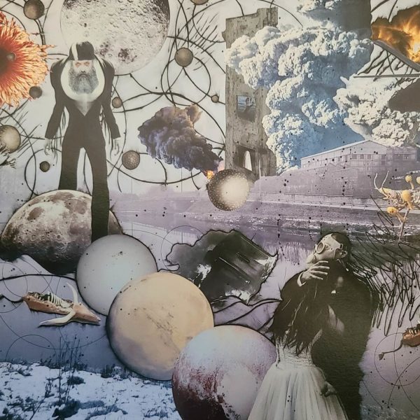collage artistique oeuvre d'art dystopie horreur mariage jour de noces n°9/10
