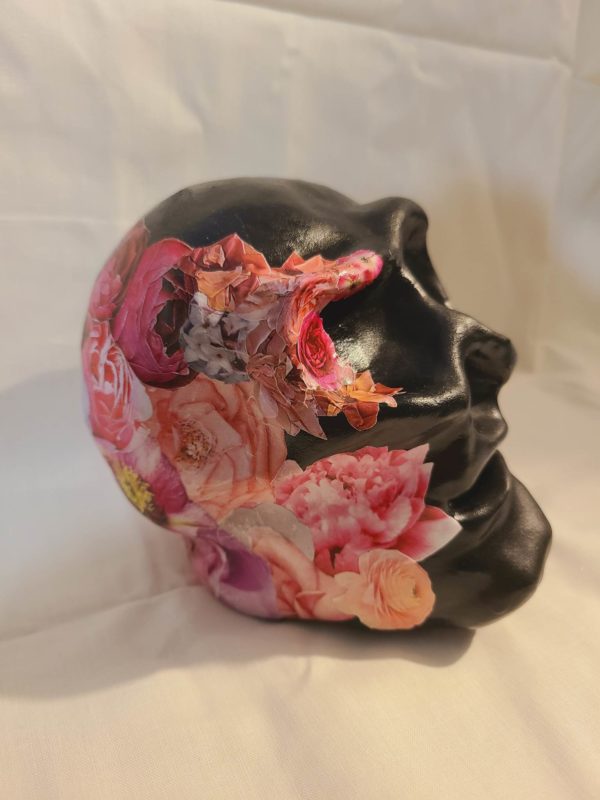 vue dessus crane trash girl rose noir