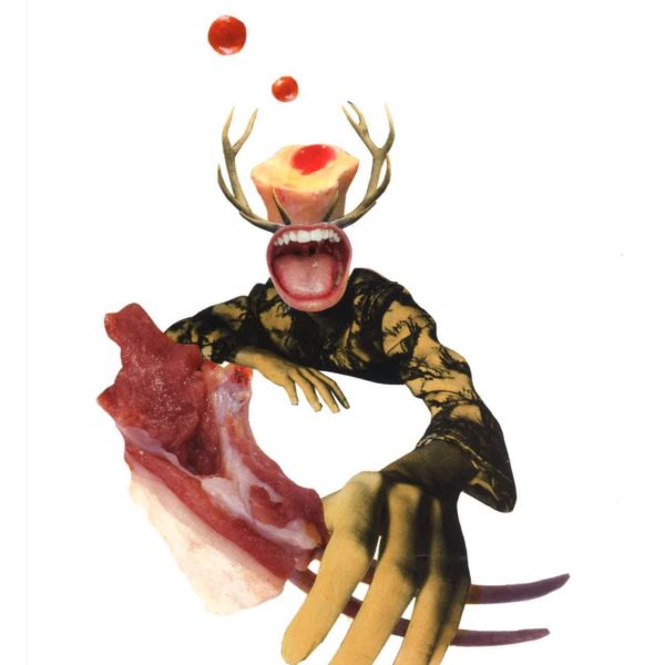Viande #1 collage artistique gourmandise sang