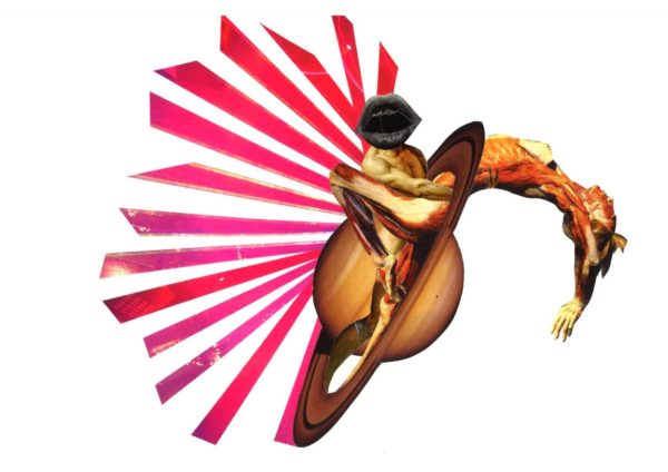 saturne collage écorché marion revoyre viande #2