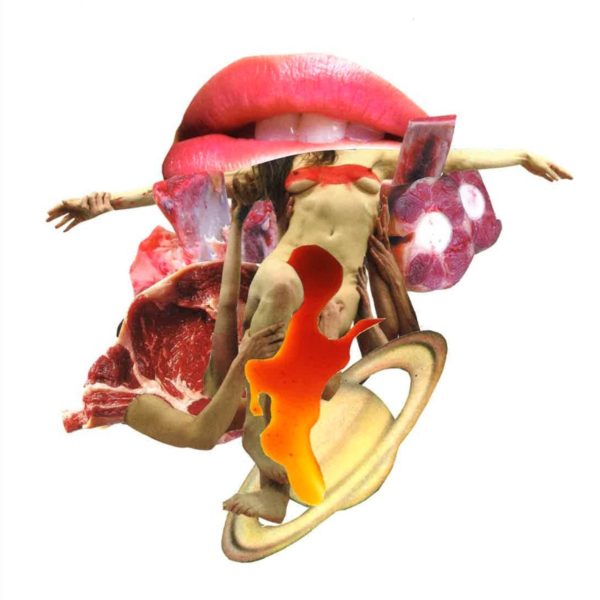 viande 6 collage art danse sang saturne bouche