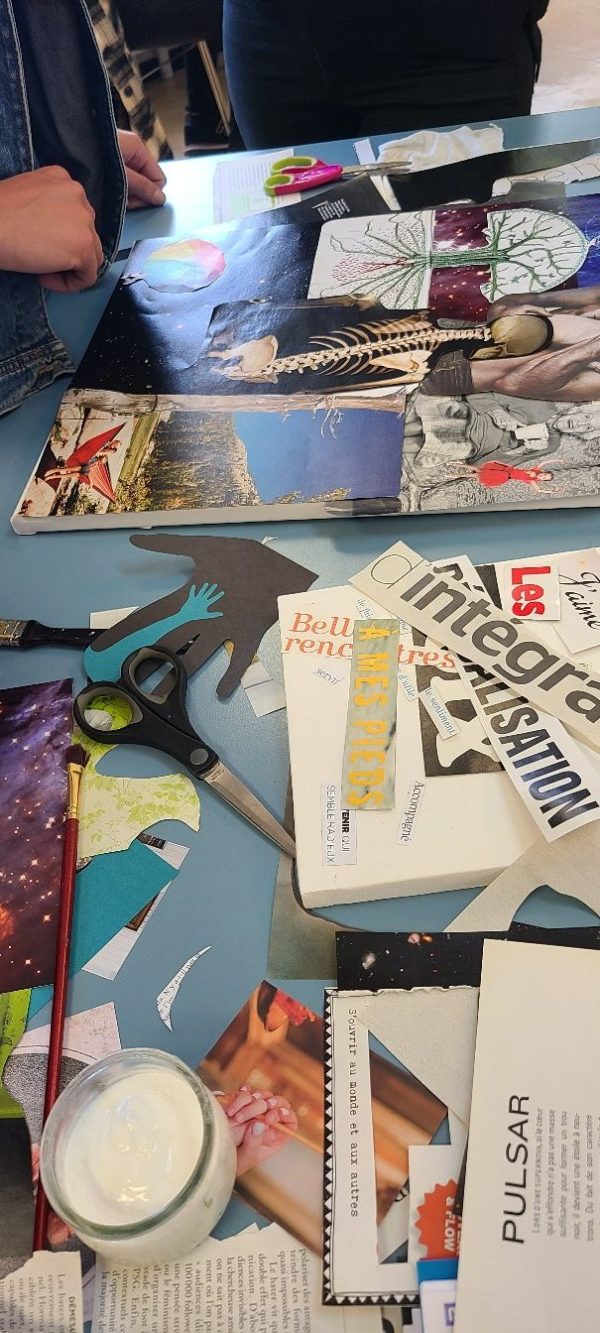 atelier collage entreprise école mariette et julion