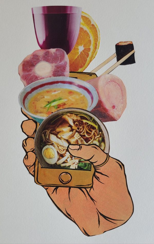 collage illustration texte viande #3